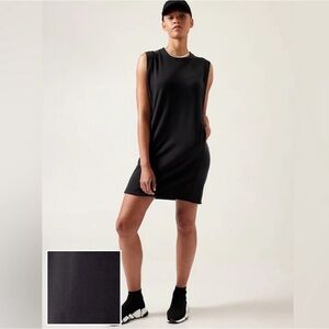 Athleta Black Sleeveless Shift Dress